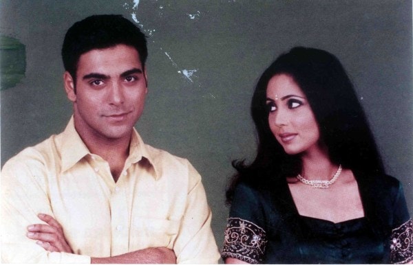 TV star Ram Kapoor and Gautami Kapoor in tv serial GHAR EK MANDIR. Express archive photo