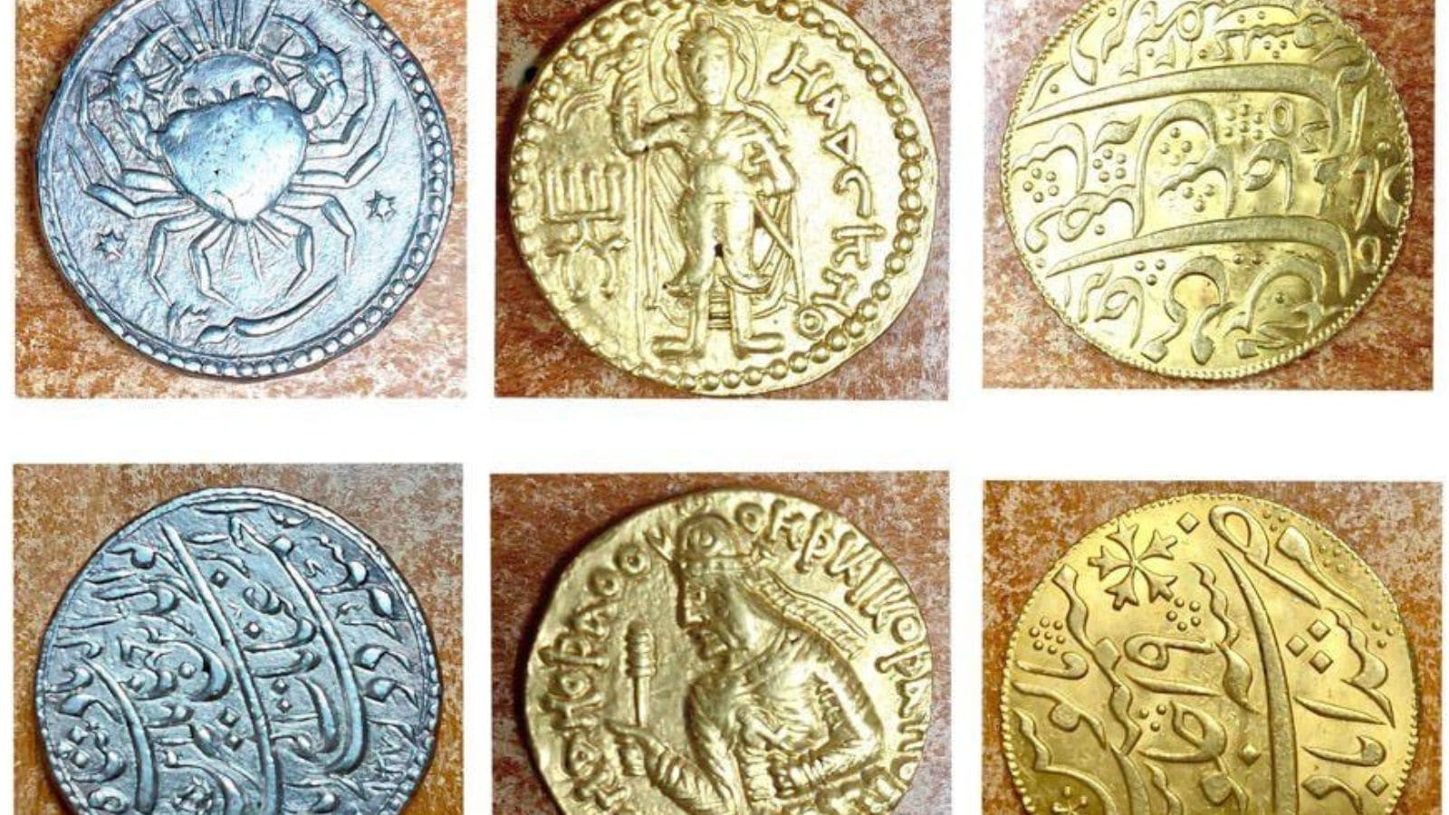 Ancient Kushan Empire, Mughal-era coins seized from passenger at airport