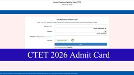 The ctet.nic.in website will make the CTET 2026 admit card link active