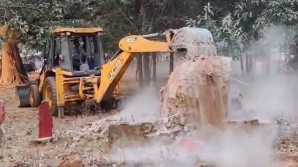 Bastar Maoist memorials demolished 2026, CRPF DG Gyanendra Pratap Singh Bastar, Maoist-free India March 2026 deadline, Komatpalli Maoist memorial demolition, IG Bastar P Sundarraj, Chhattisgarh anti-Naxal operations 2026, Bijapur Maoist crackdown, Shahidi Saptah Bastar, CPI (Maoist) memorial destruction, Bastar psychological warfare, Indian express news, current affairs