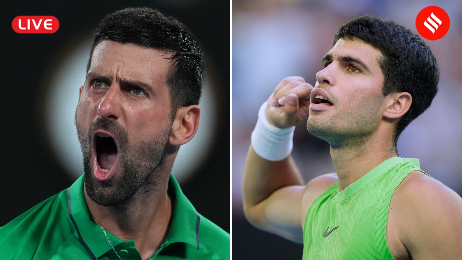 Novak Djokovic vs Carlos Alcaraz LIVE Score, Australian Open Final 2026: Alcaraz beats Djokovic in four sets to clinch first Aus Open and complete Career Slam Novak Djokovic vs Carlos Alcaraz LIVE Score, Australian Open Final 2026: Alcaraz beats Djokovic in four sets to clinch first Aus Open and complete Career Slam
