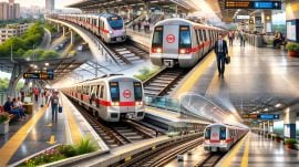 Delhi–Ghaziabad–Meerut Namo Bharat corridor will integrate with four Delhi Metro stations (Image generated using AI)