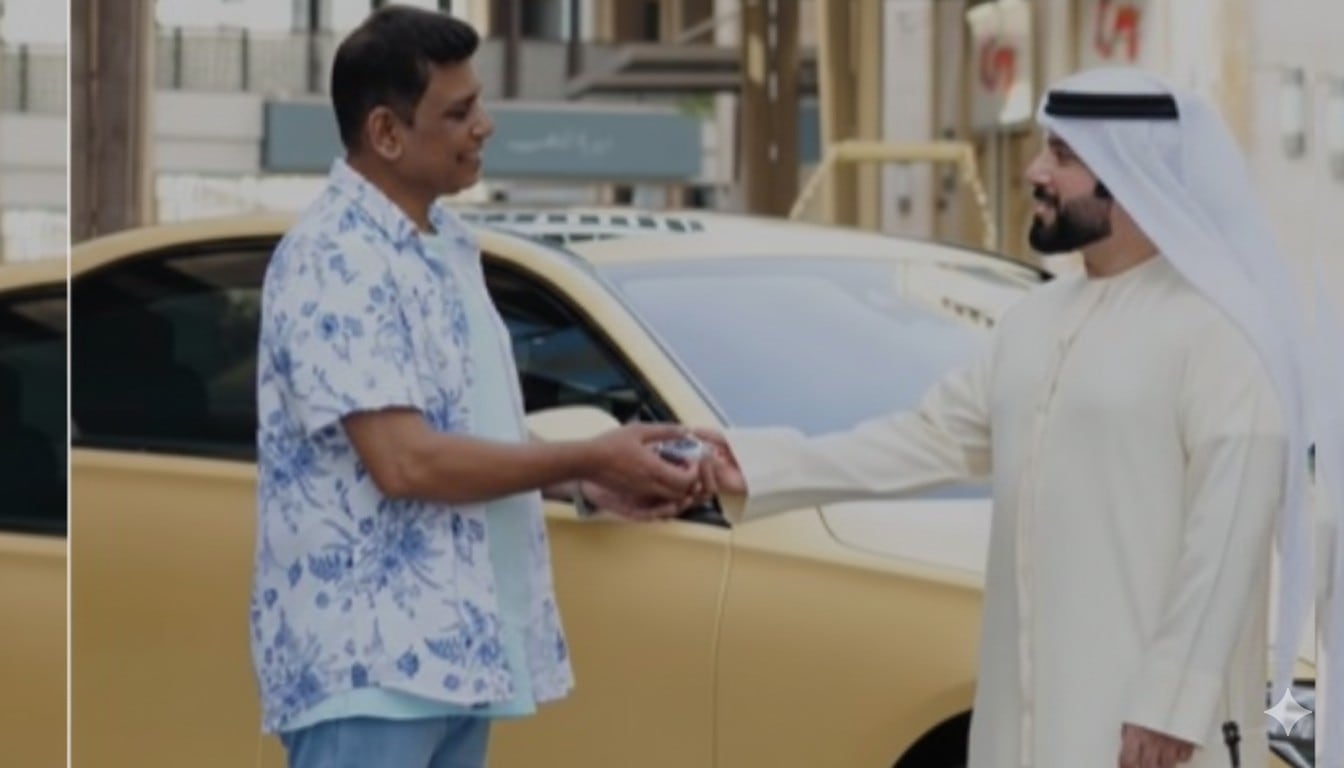 How Dubai call centre employee invested ₹370,000 in gold biscuit, won gold Mercedes
