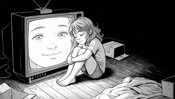 When real attachment figures are unavailable, fictional characters become emotionally reliable substitutes. (Image generated using AI)