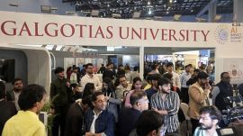 The decision followed backlash on Tuesday — day two of the expo — after a faculty member was seen presenting a quadruped robot dog as an institution-linked innovation.