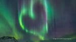 heart shapoed aurora in Norway