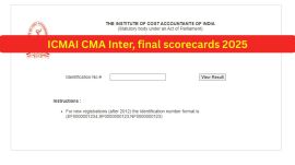 ICMAI CMA Result 2025: Inter, final scorecards today at icmai.in