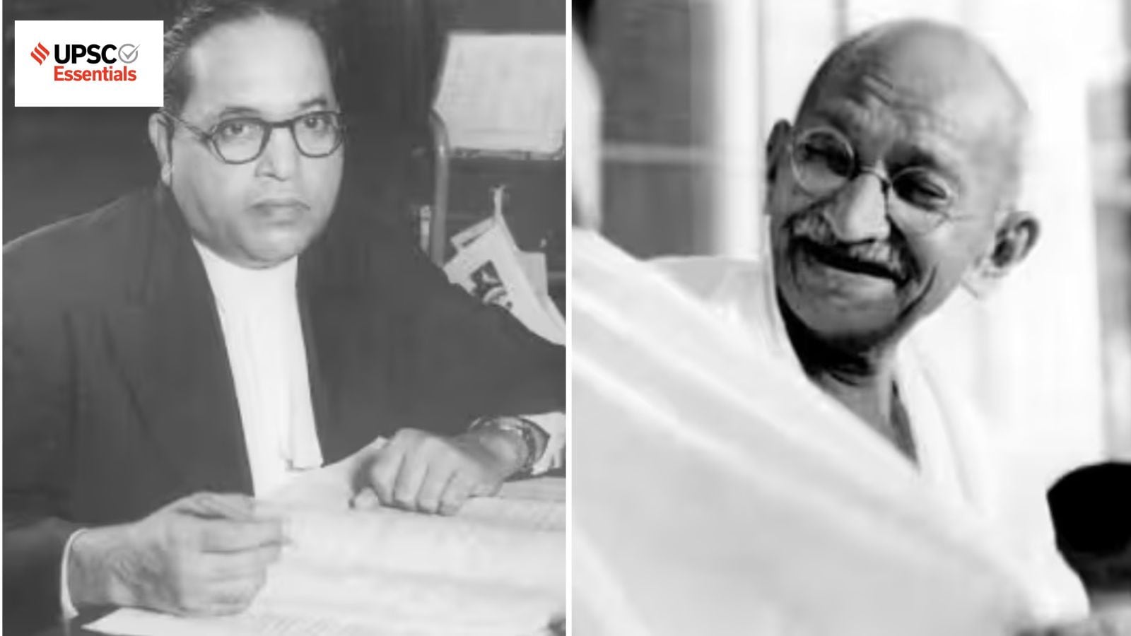 UPSC Mains Answer Practice GS 1: Ideological differences between Mahatma Gandhi and B. R. Ambedkar and scientific development in India | Week 140