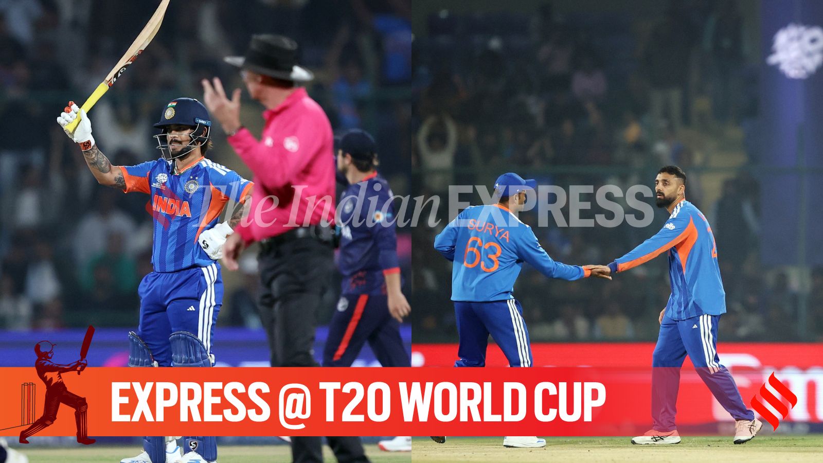 India beat Namibia by 93 runs in T20 world cup as Ishan Kishan, Varun Chakarvarthy shine despite middle-order struggles