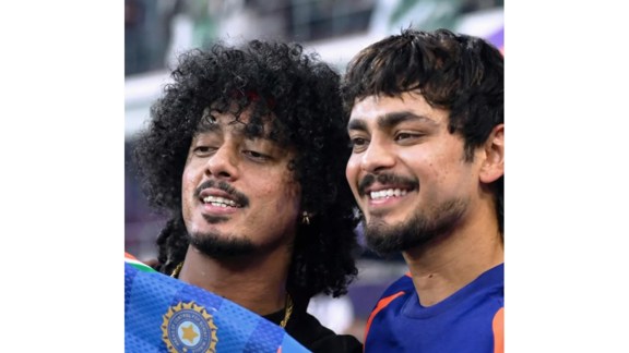 Jasprit Bumrah said that it was only when the pair got close to each other that the team saw the resemblance between rapper Hanumankind and Ishan Kishan. (Star Sports Screenshot)