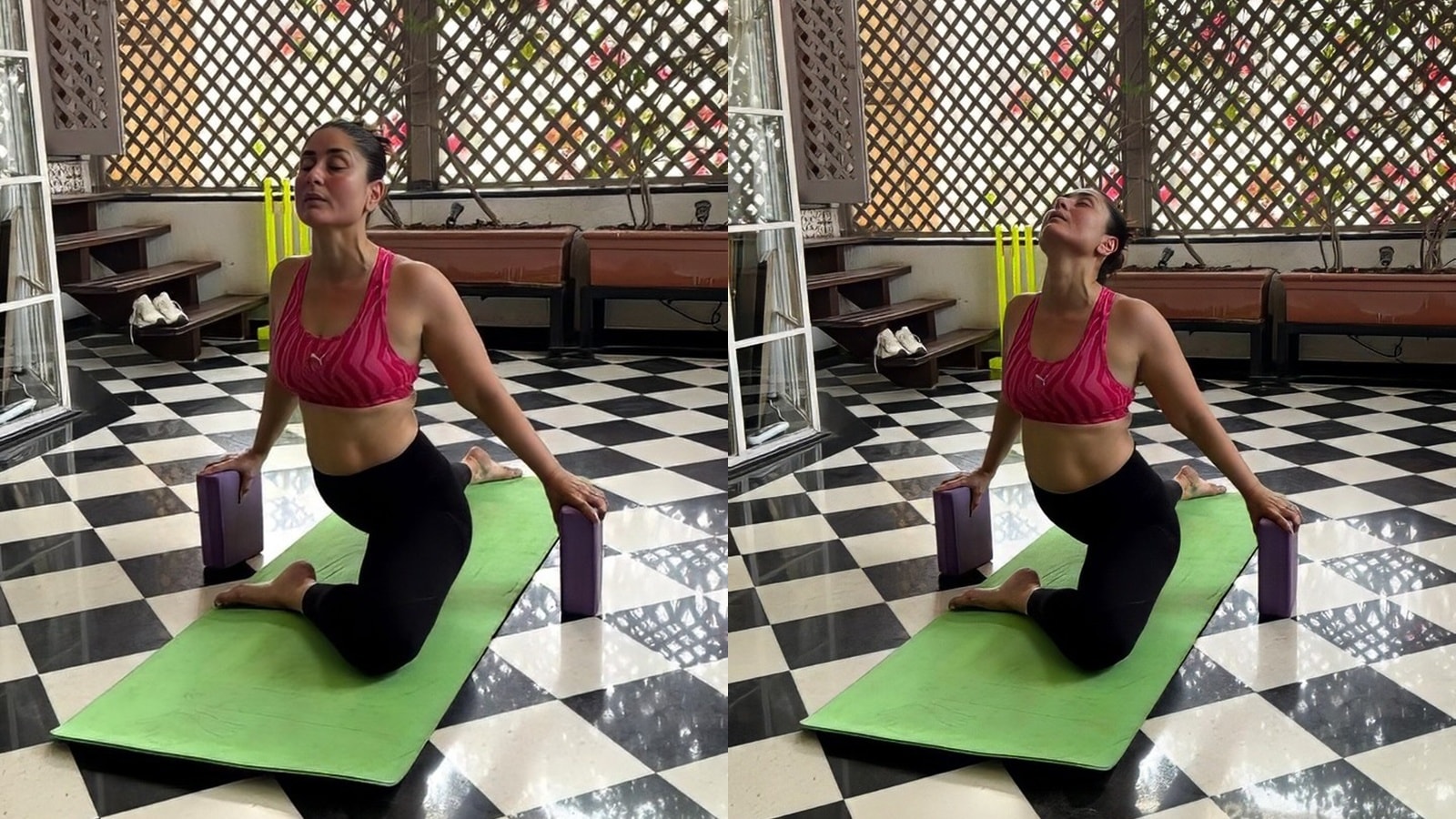 kareena does yoga