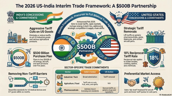 UPSC Issue at a Glance | India-US Interim Trade Deal: Backdrop, Key Highlights, Gains, and Concerns