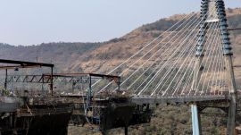 The Mumbai–Pune Missing Link project is nearing completion, with major structures like tunnels and the Tiger Valley bridge almost finished. (Express Photo by Sankhadeep)