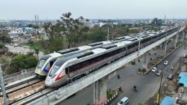 Delhi-Meerut Namo Bharat vs Meerut Metro trains (Image: NCRTC)