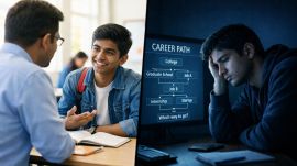 More than half of surveyed students report either not receiving structured career guidance or being unsure whether such guidance exists in their school