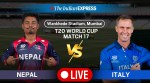 Nepal vs Italy T20 World Cup 2026 Live Cricket Score Updates: