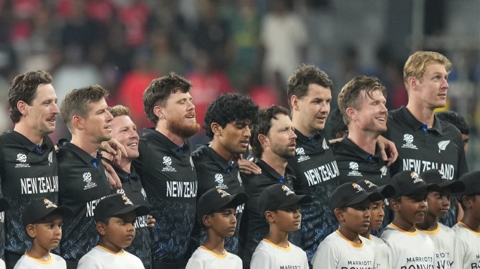 New Zealand's national anthem played fast before T20 World Cup vs England match, players split
