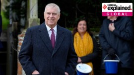 Andrew leaves after attending the Christmas day service at St Mary Magdalene Church in Sandringham in Norfolk, England, Dec. 25, 2022.