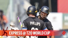 Glenn Phillips (76 off 36) and Rachin Ravindra (59 off 39) took them out of the hole and put them into the Super 8’s phase with unbeaten fifties. (PTI Photo)