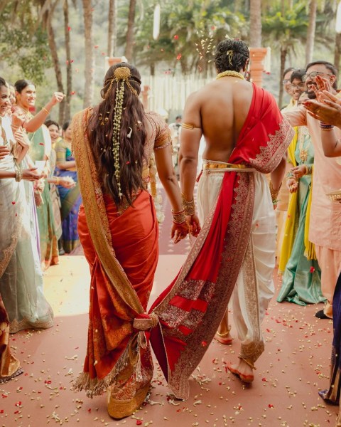 vijay rashmika wedding look