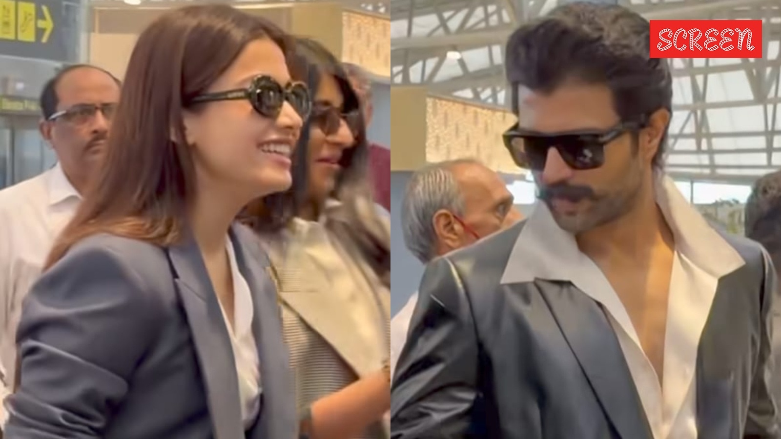 Vijay Deverakonda and Rashmika Mandanna leave for wedding in Udaipur, bride-to-be can’t stop smiling. Watch Vijay Deverakonda and Rashmika Mandanna leave for wedding in Udaipur, bride-to-be can’t stop smiling. Watch