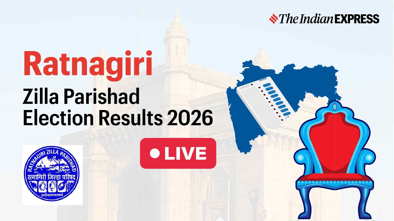 Ratnagiri Zilla Parishad Election Results 2026 LIVE: Ratnagiri ZP, Panchayat Samiti Election Result Ward-wise, Party-wise