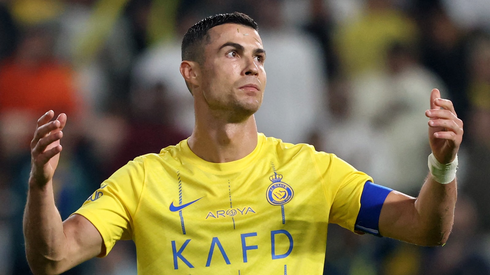 Cristiano Ronaldo received a warning from the Saudi PL over his recent dispute with his club Al Nassr. (Reuters)