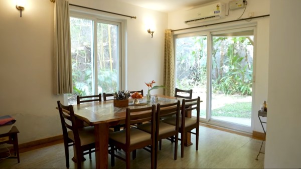 Inside Sameera Reddy’s Goa bungalow. (Pic: mashable India/YT)