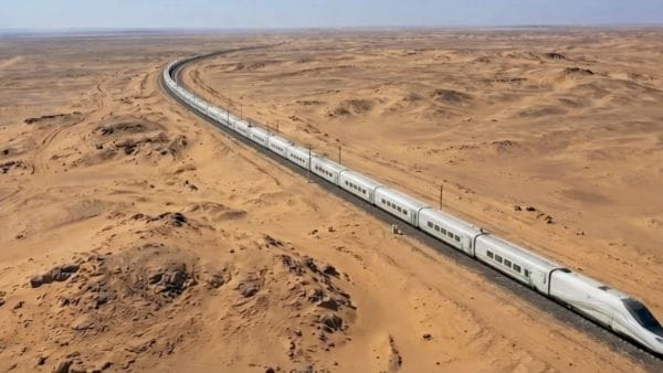 Trem-bala Arábia Saudita-Catar (Imagem: Ministério dos Transportes, Catar)