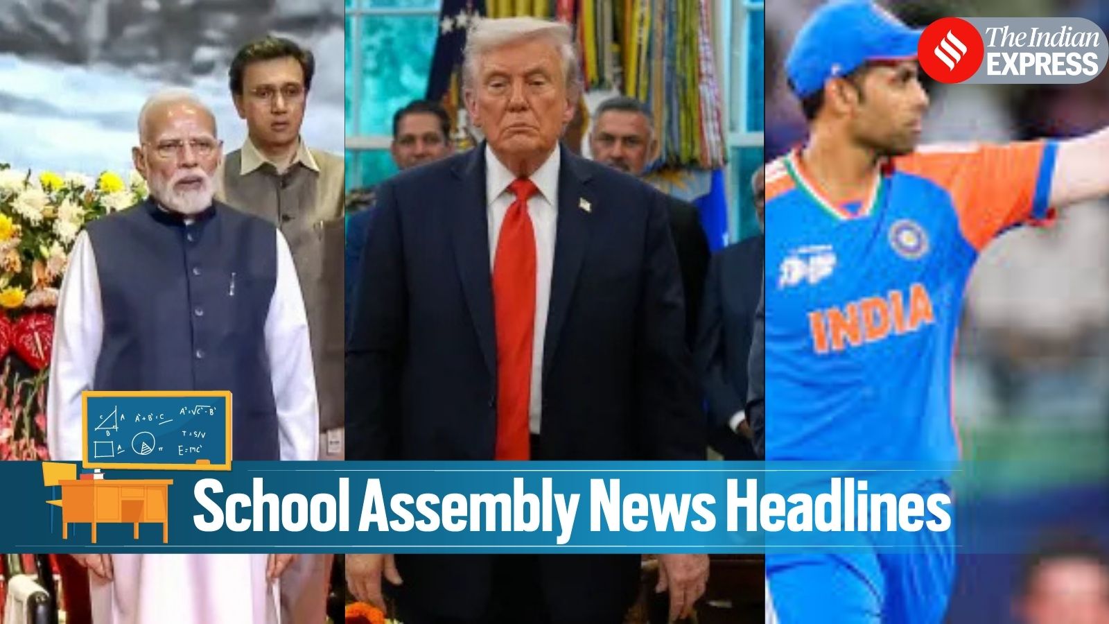 Today News Headlines for School Assembly, February 16, 2026: India Vs Pak T20 World Cup 2026, Cong sweeps Telangana urban polls