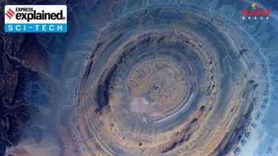 A photo of the Adrar region of the Sahara Desert.