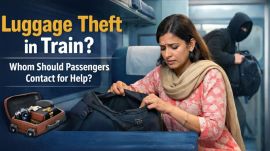 Theft of luggage in train