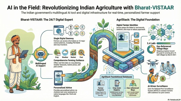 Knowledge Nugget | Bharat-VISTAAR and beyond: How are AI and digital technologies being integrated into agriculture in India?