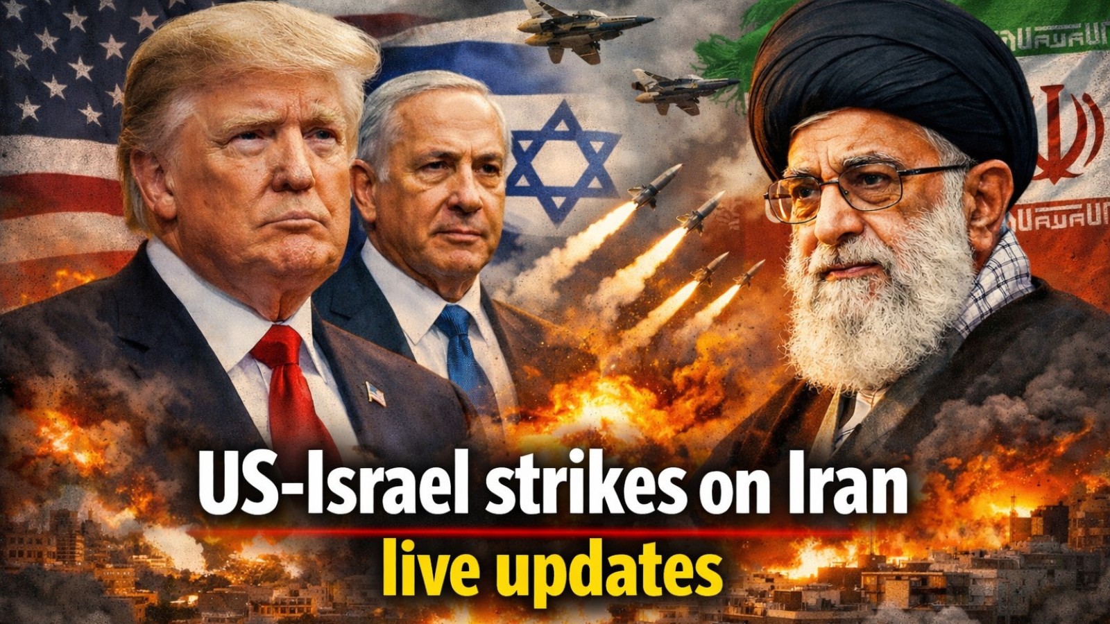 Israel Attacks Iran Live Updates: Explosions rocked northern Israel Saturday as the country worked to intercept incoming Iranian missiles after launching a nationwide attack with the US on Iran. The blasts echoed just after the Israeli military said it would be using its air defense systems to bring down the Iranian fire.