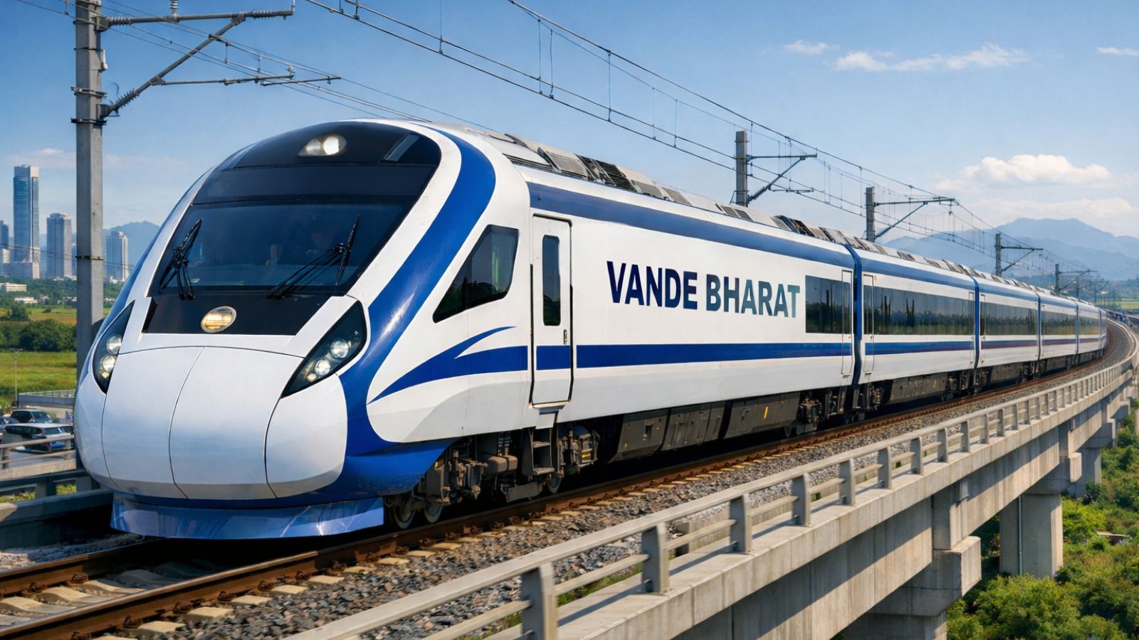 In October 2024, the Integral Coach Factory awarded a contract to BEML for the design, manufacturing and commissioning of two high-speed trainsets. (Image generated using AI)
