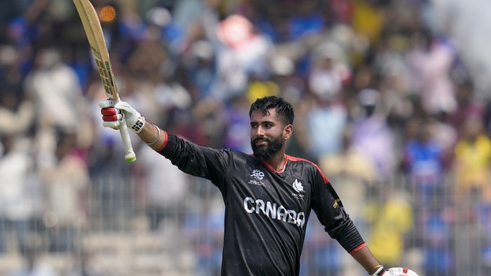 Canada's 19-year-old Yuvraj created history by scoring a T20 World Cup century in 58 balls against New Zealand.