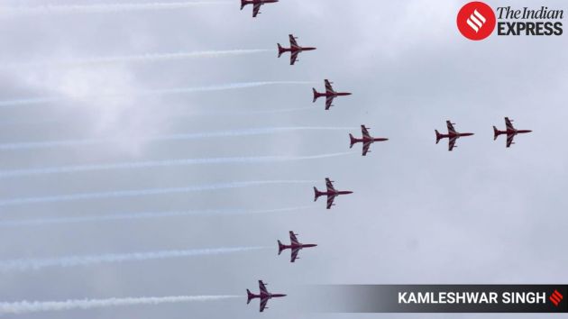 Senior officials including the Chandigarh Chief Secretary and Deputy Commissioner were present at the venue to witness the airshow