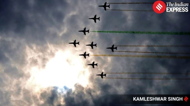 The Hawk Mk 132 jets initiated the display with coordinated formations setting the tone
