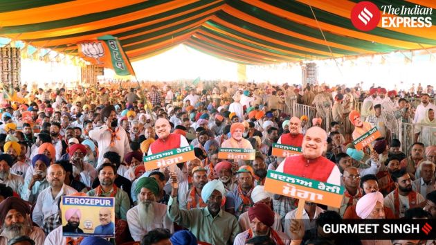 Addressing the gathering at the rally in Killi Chahlan, Shah outlined the BJP’s political vision for Punjab