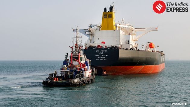 The tanker, measuring over 274 metres in length with significant carrying capacity