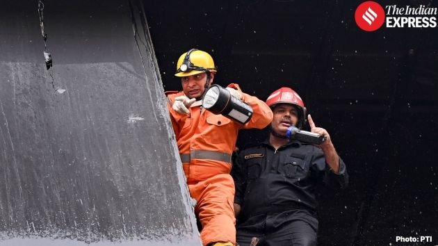Rescue teams, including fire personnel and police, continued search operations amid fears that more people could still be trapped inside the premises