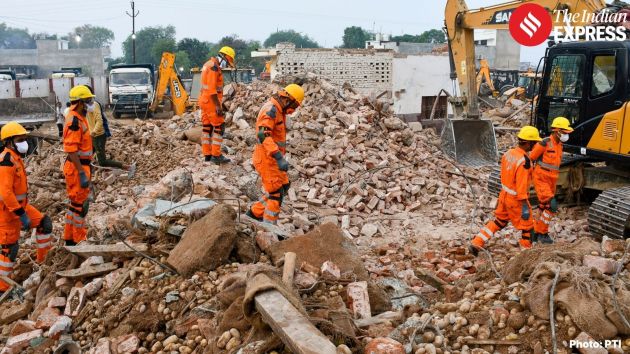 Rescue teams comprising police, NDRF, SDRF and fire brigade personnel rushed to the site