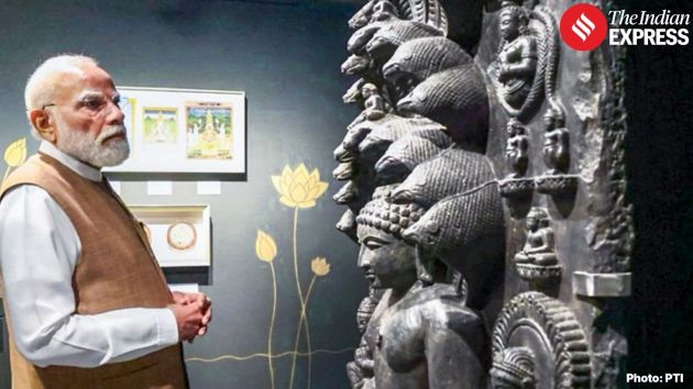 Spread across seven galleries, the museum housed rare artefacts, ancient manuscripts and sculptures