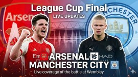 Arsenal vs Manchester City Live Score, League Cup Final 2026