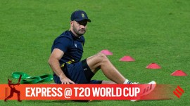 South Africa skipper Aiden Markram in action during the practice session ahead of the T20 World Cup 2026 semifinal in Kolkata. (PHOTO: AP)