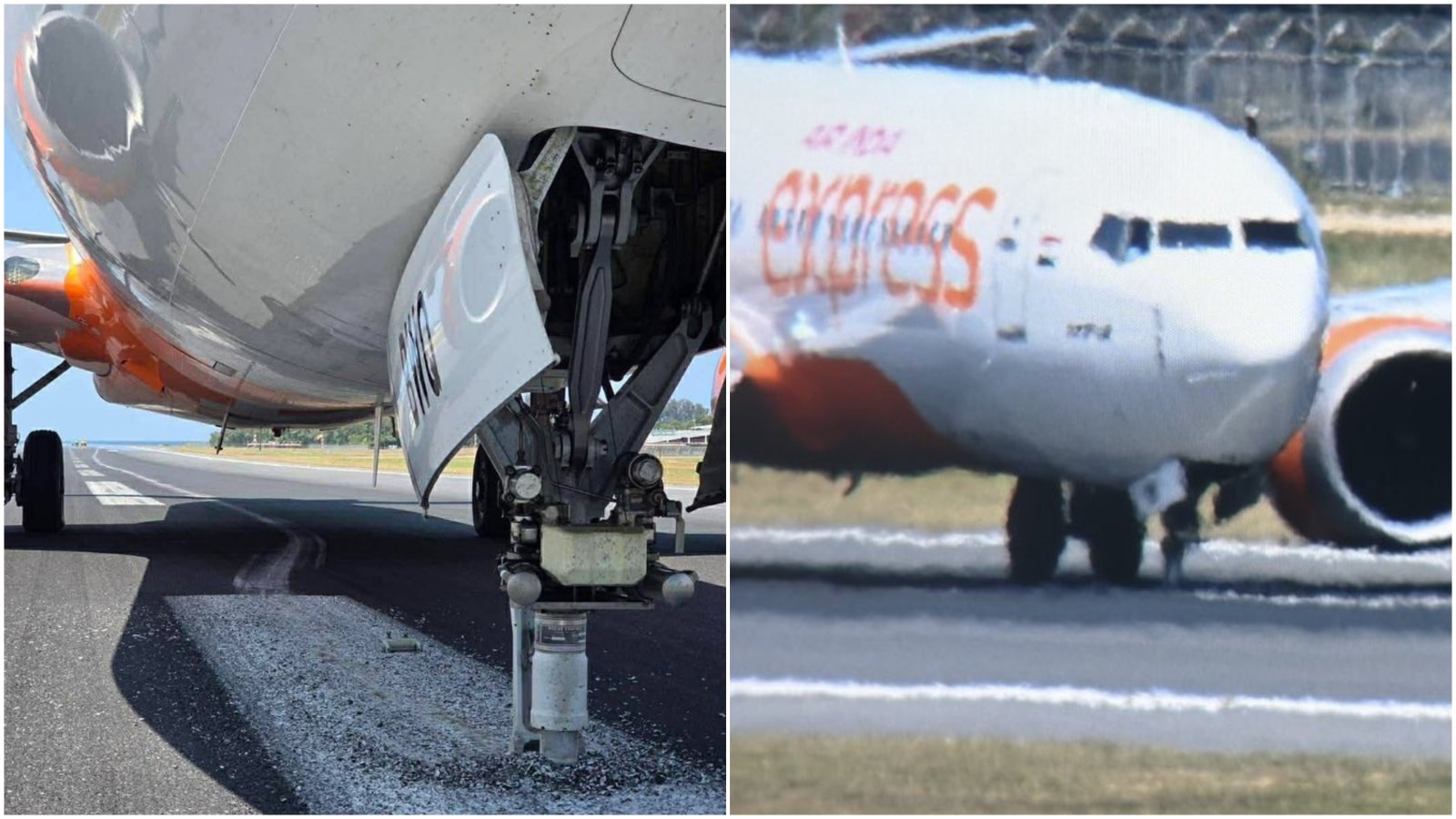 Air India flight to Thailand suffers nose wheel issue, hard lands at Phuket airport: VIDEO