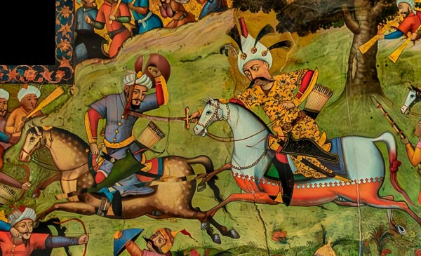 Ismail I at a battle in 1510 (Wikipedia)