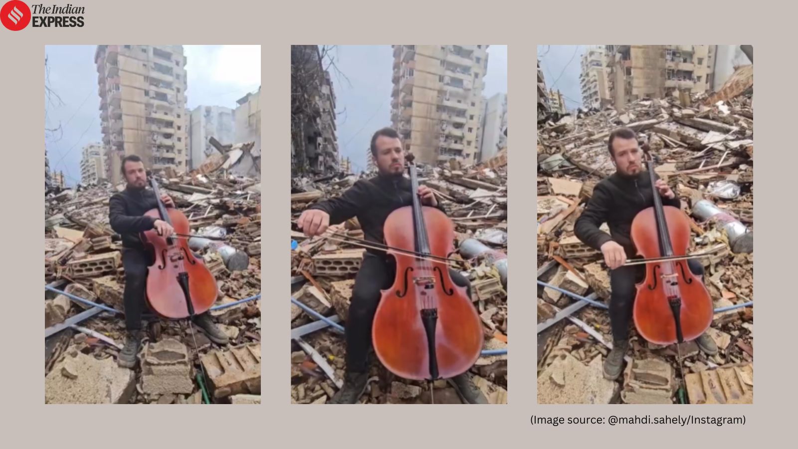 Artist plays cello amid destroyed buildings in Beirut, netizens call it ‘haunting’: ‘My heart breaks for the world’