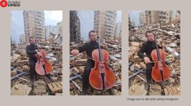 Beirut airstrikes viral video