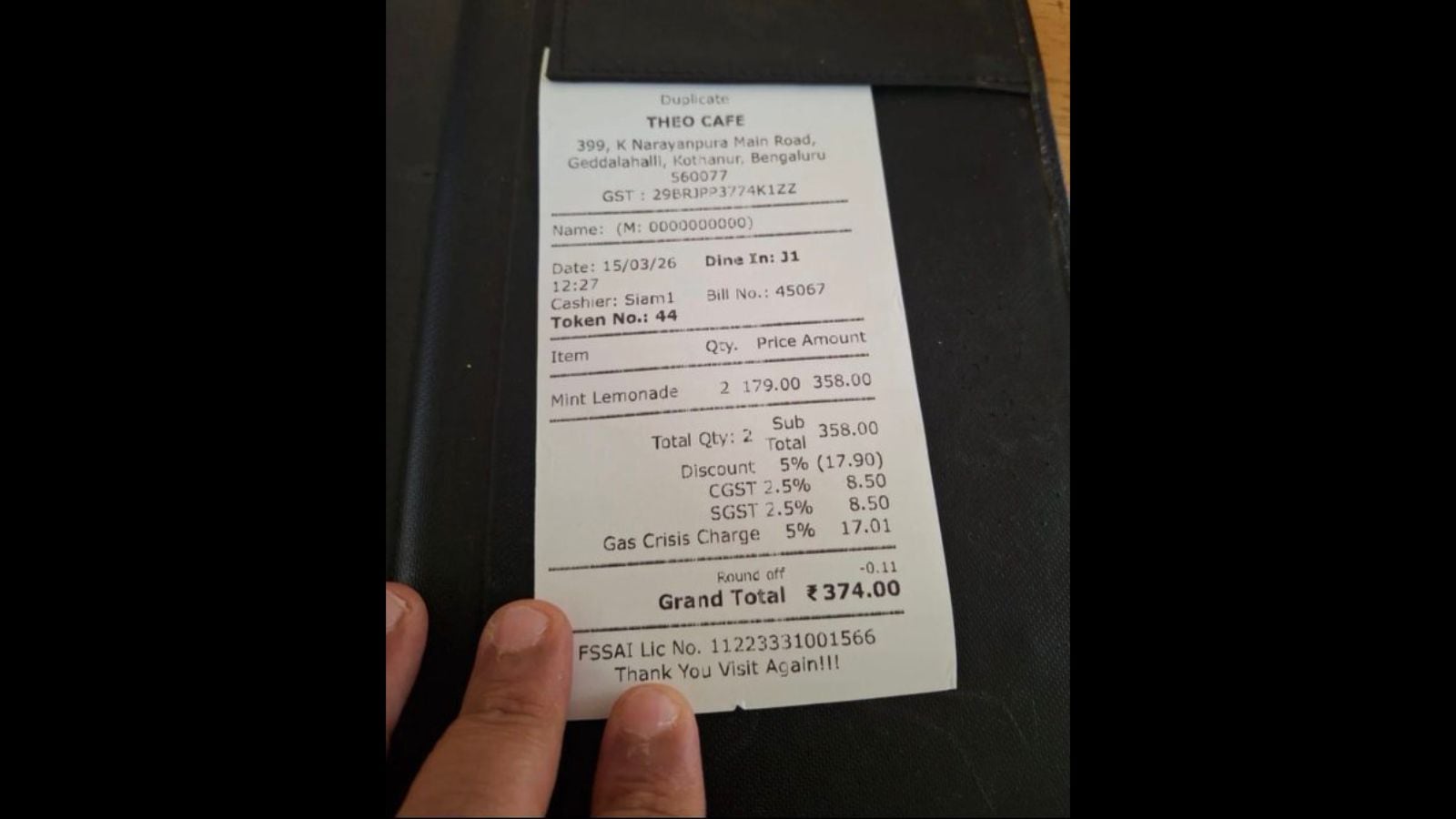 Bengaluru restaurants levy ‘gas crisis charge’ amid West Asia conflict: ‘Don’t have a choice’